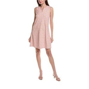 J.MCLAUGHLIN Ellison Catalina Cloth Dress in Caravelle Color Sky Blue/Mandarin